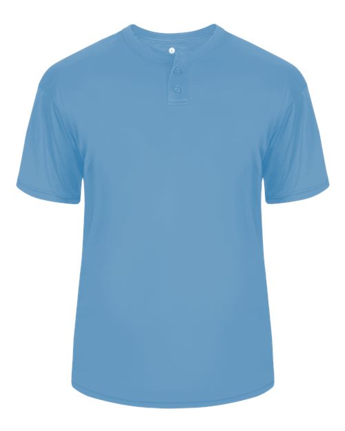 Alleson Athletic 7930 Men's B-Core Placket Jersey - Columbia Blue - front