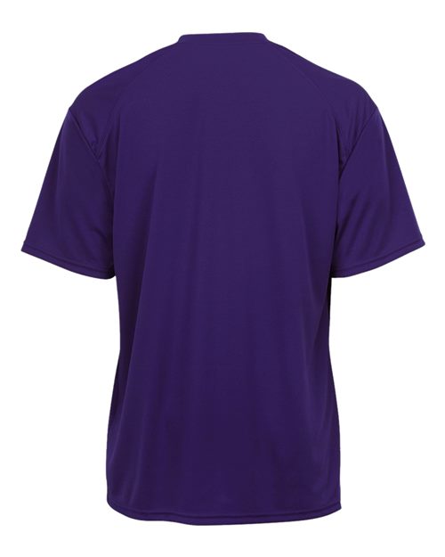 Alleson Athletic 7930 Men's B-Core Placket Jersey - Purple - back