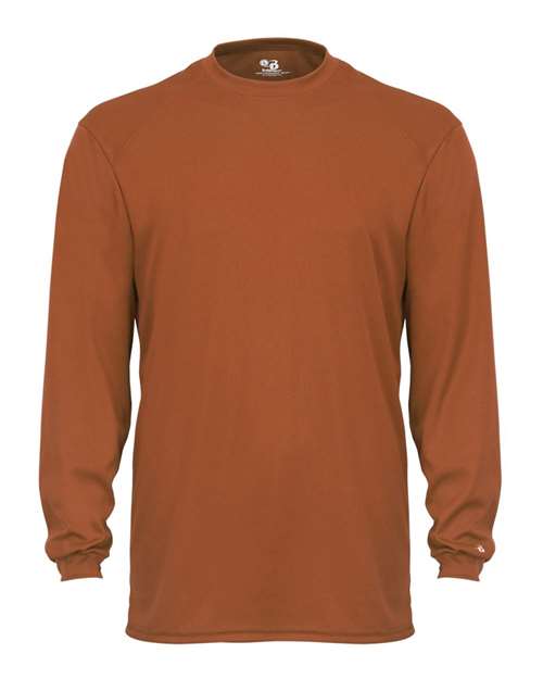 Badger 4104 Unisex B-Core Long Sleeve T-Shirt - Texas Orange - front