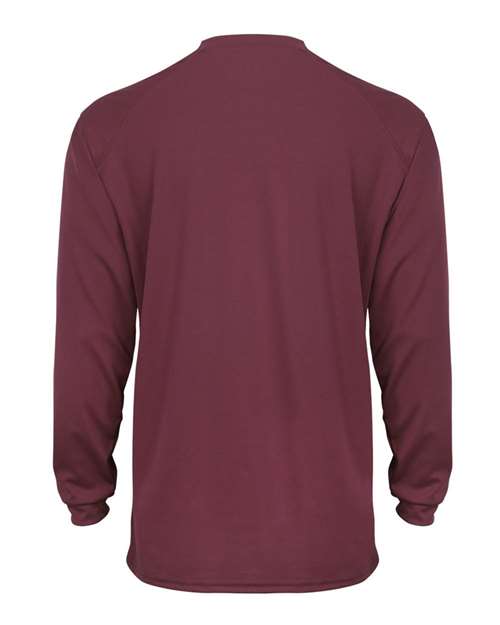 Badger 4104 Unisex B-Core Long Sleeve T-Shirt - Cardinal - back