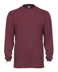 Badger 4104 Unisex B-Core Long Sleeve T-Shirt - Cardinal - front