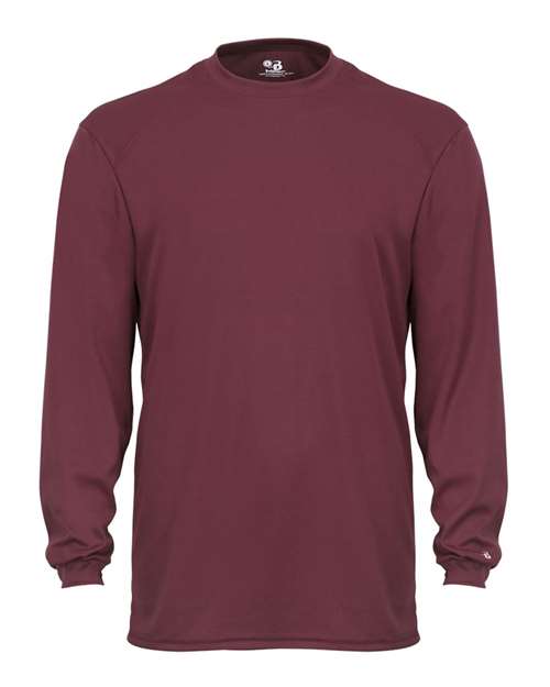 Badger 4104 Unisex B-Core Long Sleeve T-Shirt - Cardinal - front