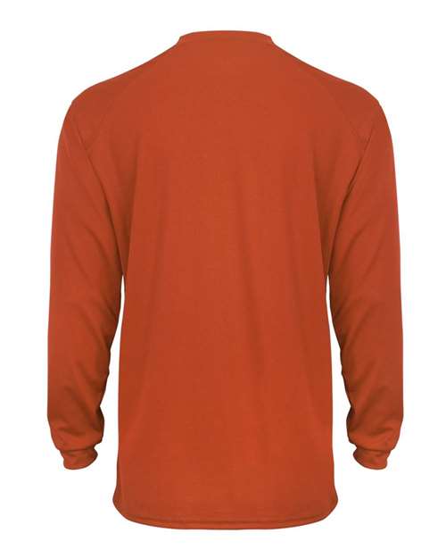 Badger 4104 Unisex B-Core Long Sleeve T-Shirt - Burnt Orange - back