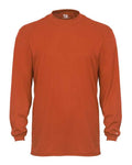 Badger 4104 Unisex B-Core Long Sleeve T-Shirt - Burnt Orange - front