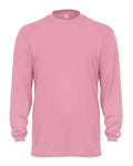 Badger 4104 Unisex B-Core Long Sleeve T-Shirt - Pink - front