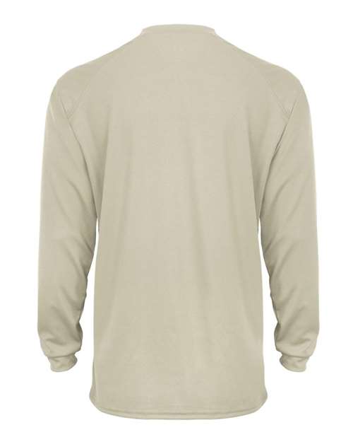 Badger 4104 Unisex B-Core Long Sleeve T-Shirt - Sand - back