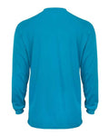 Badger 4104 Unisex B-Core Long Sleeve T-Shirt - Electric Blue - back