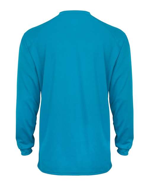 Badger 4104 Unisex B-Core Long Sleeve T-Shirt - Electric Blue - back