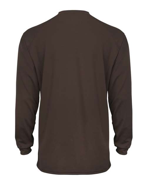 Badger 4104 Unisex B-Core Long Sleeve T-Shirt - Brown - back