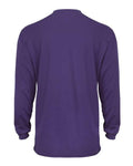 Badger 4104 Unisex B-Core Long Sleeve T-Shirt - Purple - back