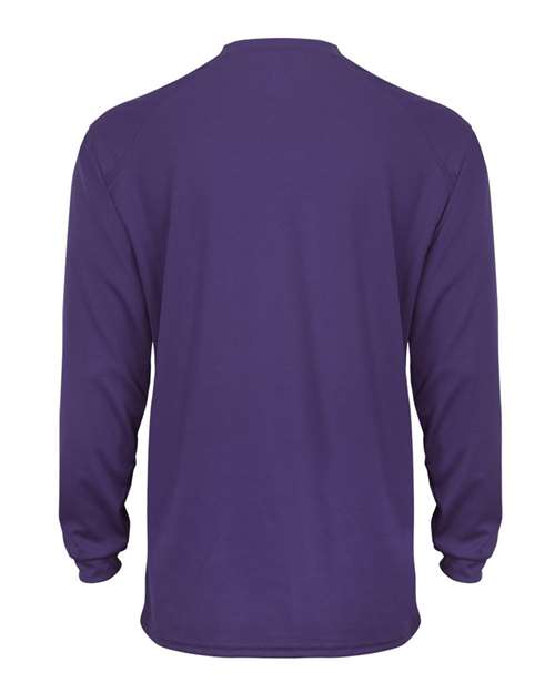 Badger 4104 Unisex B-Core Long Sleeve T-Shirt - Purple - back