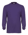 Badger 4104 Unisex B-Core Long Sleeve T-Shirt - Purple - front