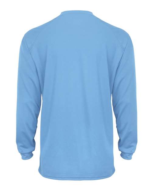 Badger 4104 Unisex B-Core Long Sleeve T-Shirt - Columbia Blue - back