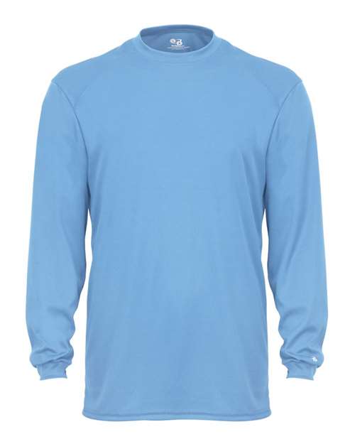 Badger 4104 Unisex B-Core Long Sleeve T-Shirt - Columbia Blue - front
