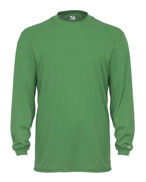 Badger 4104 Unisex B-Core Long Sleeve T-Shirt - Kelly - front
