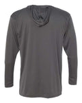 Badger 4105 Unisex B-Core Hooded Long Sleeve T-Shirt - Graphite - back