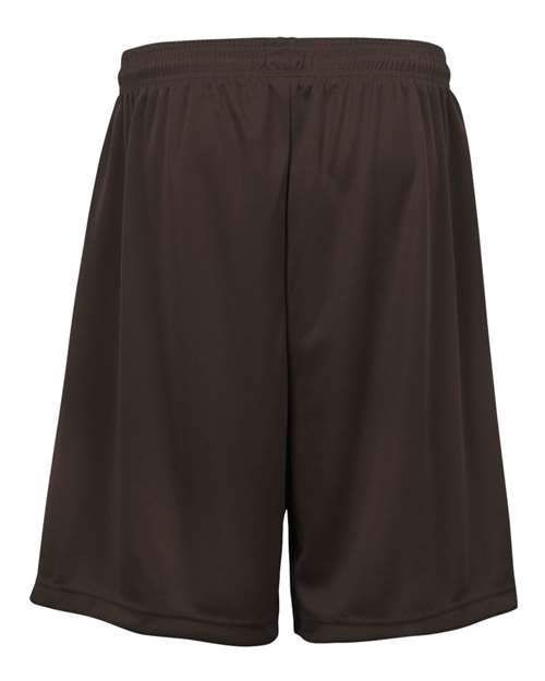 Badger 4107 Men's B-Core 7" Shorts - Brown - back