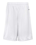 Badger 4107 Men's B-Core 7" Shorts - White - front
