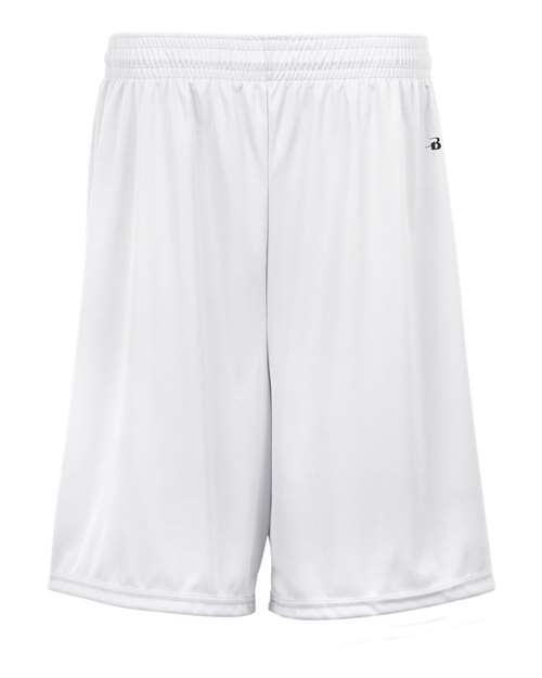 Badger 4107 Men's B-Core 7" Shorts - White - front