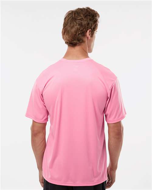 Badger 4120 Men's B-Core Sport Shoulders T-Shirt - Pink - model back
