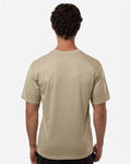 Badger 4120 Men's B-Core Sport Shoulders T-Shirt - Sand - model back