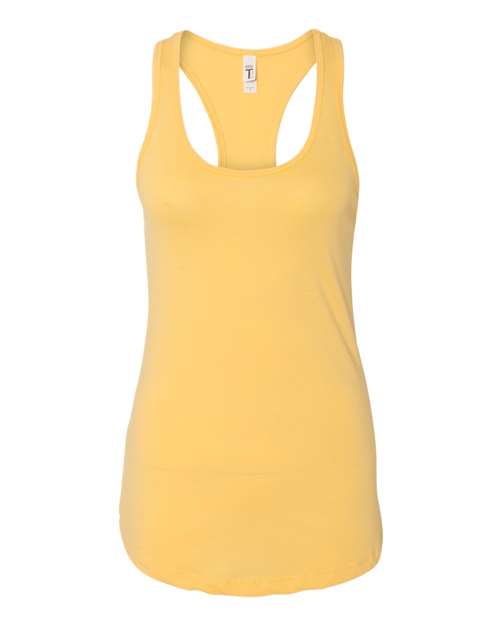 Next Level 1533 Women's Ideal Racerback Tank - Banana Cream - front