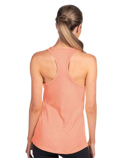 Next Level 1533 Women's Ideal Racerback Tank - Light Orange - model back
