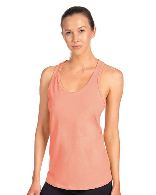 Next Level 1533 Women's Ideal Racerback Tank - Light Orange - model front