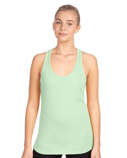 Next Level 1533 Women's Ideal Racerback Tank - Mint - model front
