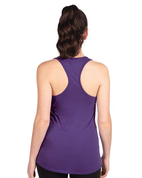 Next Level 1533 Women's Ideal Racerback Tank - Purple Rush - model back