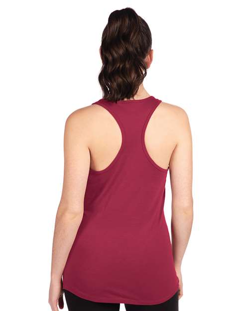 Next Level 1533 Women's Ideal Racerback Tank - Cardinal - model back