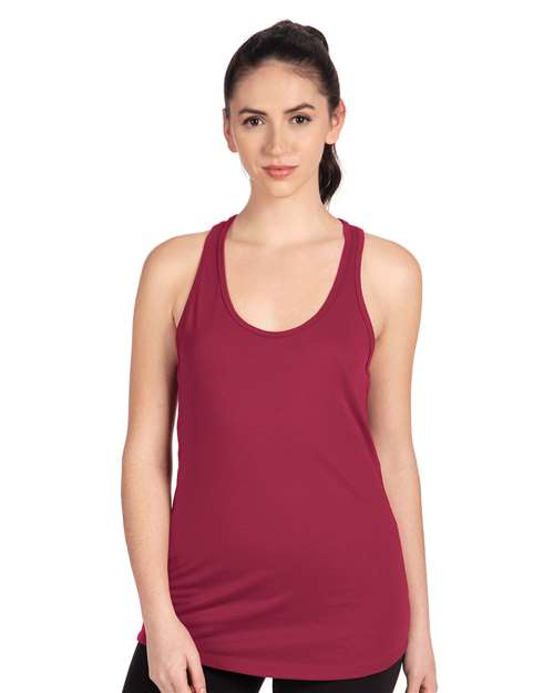 Next Level 1533 Women's Ideal Racerback Tank - Cardinal - model front
