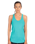 Next Level 1533 Women's Ideal Racerback Tank - Tahiti Blue - model front