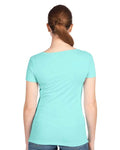 Next Level 1540 Women's Ideal V-Neck T-Shirt - Cancun - model back