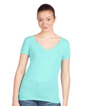 Next Level 1540 Women's Ideal V-Neck T-Shirt - Cancun - model front