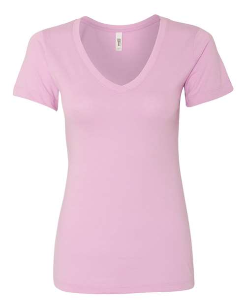 Next Level 1540 Women's Ideal V-Neck T-Shirt - Lilac - flat front