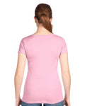 Next Level 1540 Women's Ideal V-Neck T-Shirt - Lilac - model back