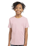 Next Level 3310 Youth Cotton T-Shirt - Light Pink - model front