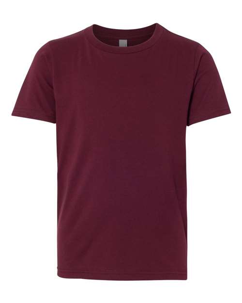 Next Level 3310 Youth Cotton T-Shirt - Maroon - front
