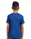 Next Level 3310 Youth Cotton T-Shirt - Royal - model back