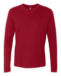 Next Level 3601 Unisex Cotton Long Sleeve T-Shirt - Cardinal - front