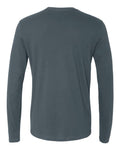 Next Level 3601 Unisex Cotton Long Sleeve T-Shirt - Indigo - back