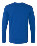 Next Level 3601 Unisex Cotton Long Sleeve T-Shirt - Royal - back