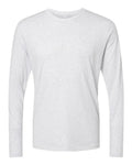 Next Level 6071 Men's Triblend Long Sleeve T-Shirt - Heather White - front