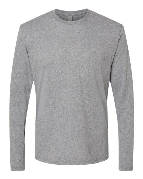 Next Level 6071 Men's Triblend Long Sleeve T-Shirt - Premium Heather - front