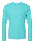 Next Level 6071 Men's Triblend Long Sleeve T-Shirt - Tahiti Blue - front