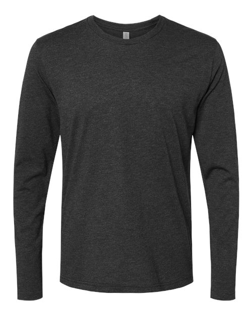 Next Level 6071 Men's Triblend Long Sleeve T-Shirt - Vintage Black - front