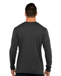 Next Level 6071 Men's Triblend Long Sleeve T-Shirt - Vintage Black - model back
