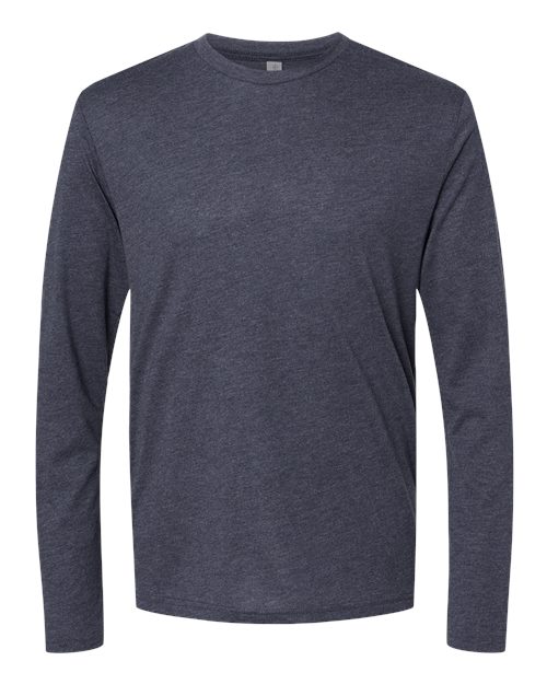 Next Level 6071 Men's Triblend Long Sleeve T-Shirt - Vintage Navy - front