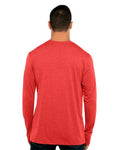 Next Level 6071 Men's Triblend Long Sleeve T-Shirt - Vintage Red - model back